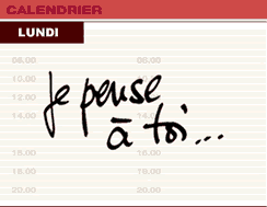  calendrier des amoureus